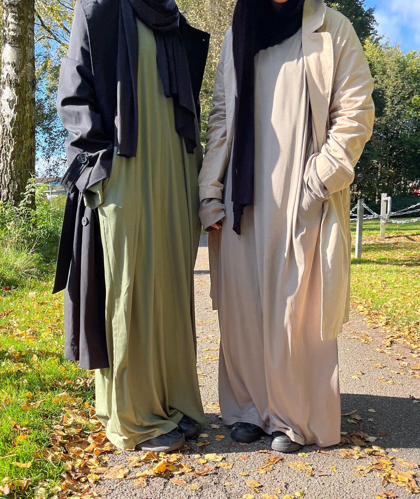 Ribbed Abayas + FREE HIJABS
